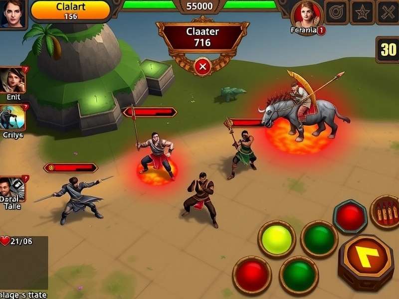 Tandav Master gameplay screenshot showing strategic battle